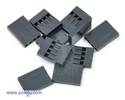 Thumbnail image for 0.1" (2.54mm) Crimp Connector Housing 1x4-Pin 25-Pack